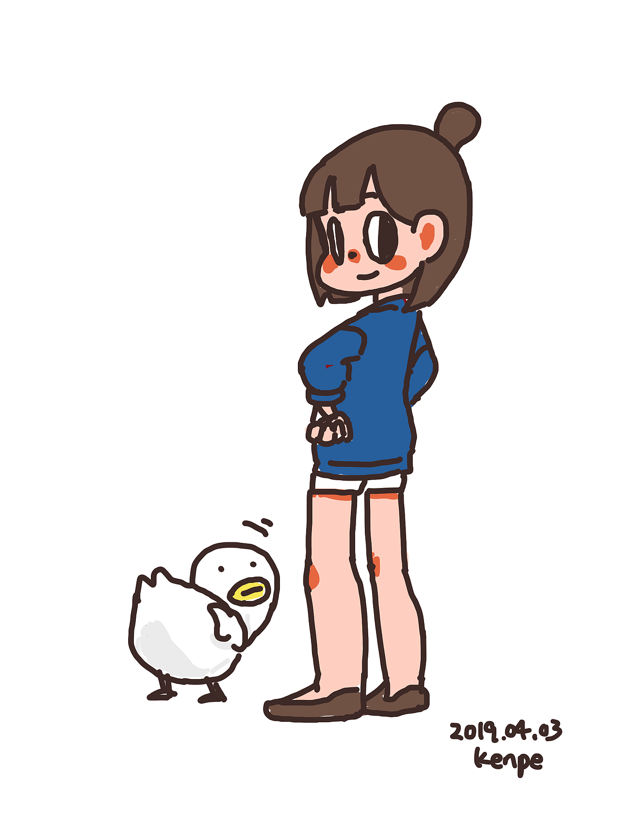 我好喜欢那个鸭子!