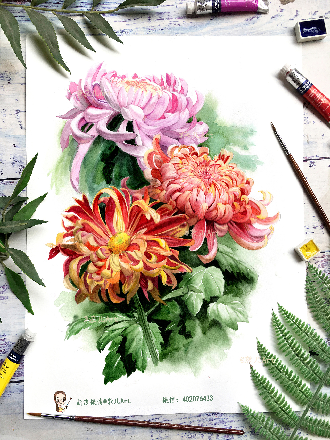 手绘装饰重阳菊花元素图片素材免费下载 - 觅知网