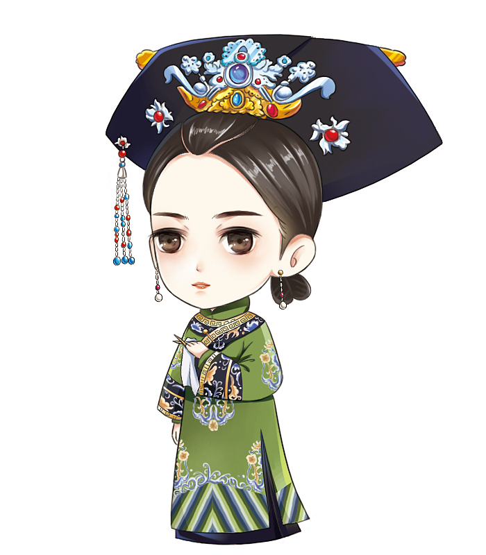 Q版甄嬛（图ZMTY4ODY4OTky） - 艺术插画 - 站酷设计师一棵小葱原创素材 - 站酷ZCOOL