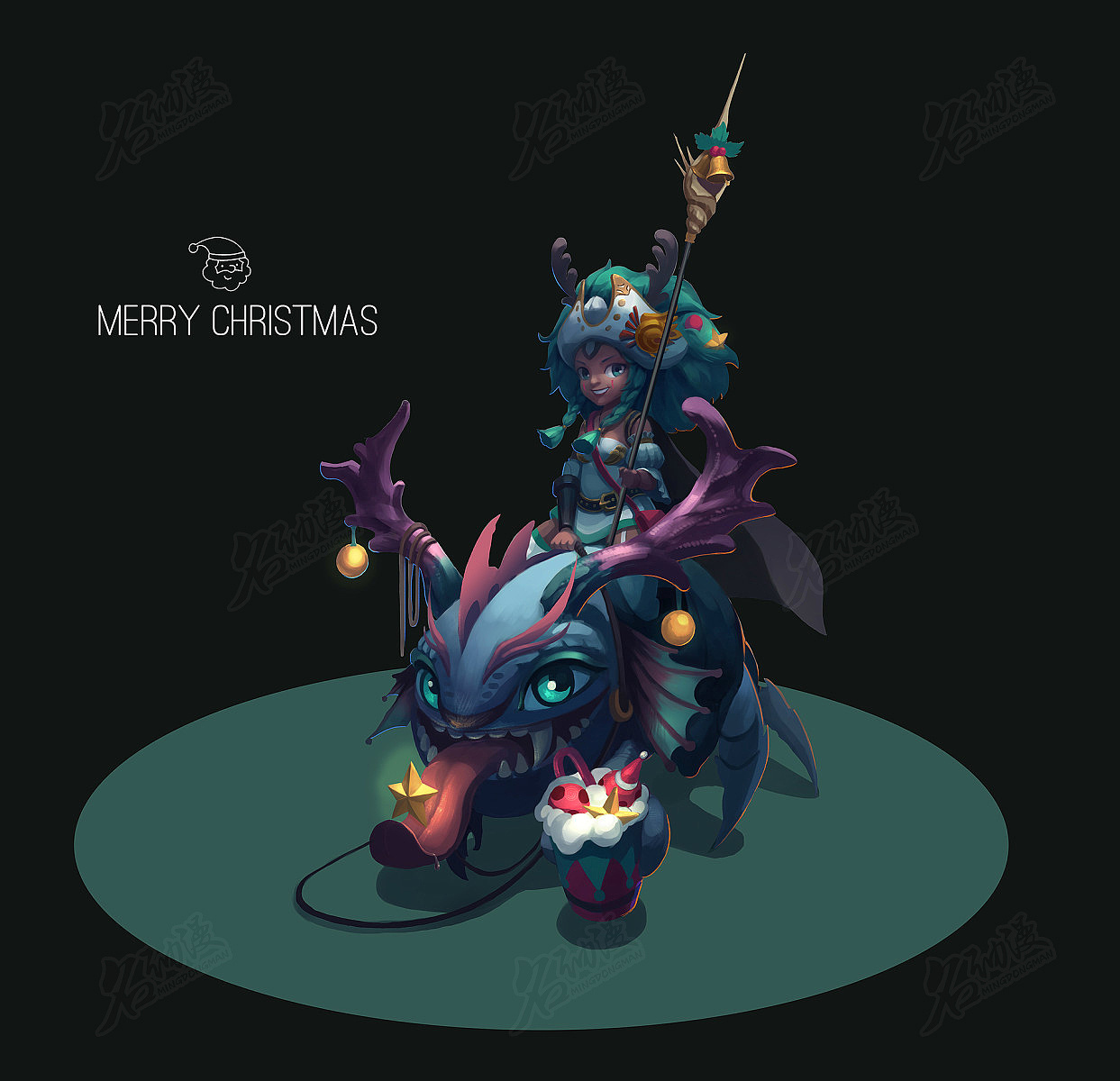 骑着龙的女战士|其他|其他|名动漫cg数娱 - 原创作品 - 站酷 (zcool)