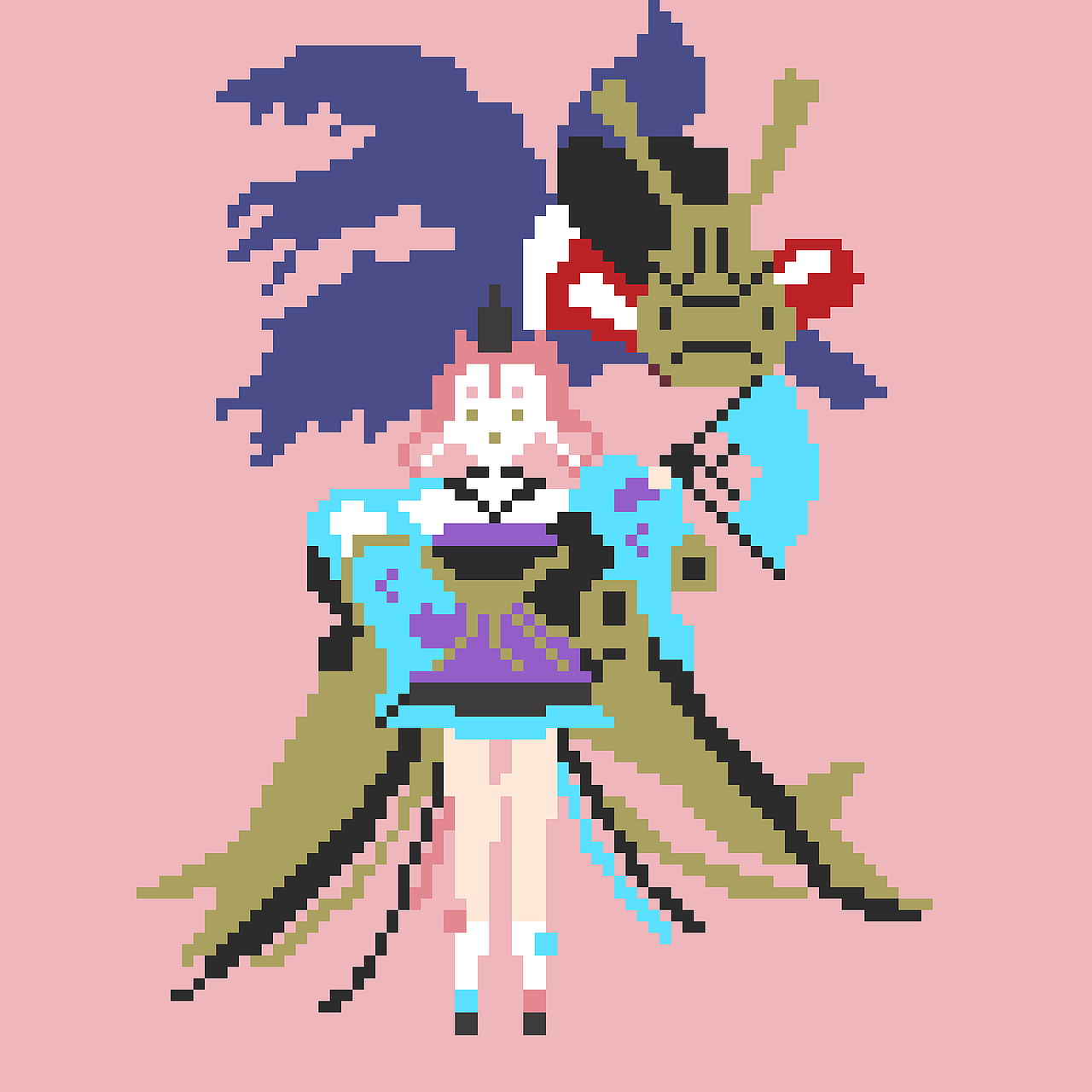 阴阳师同人式神像素图