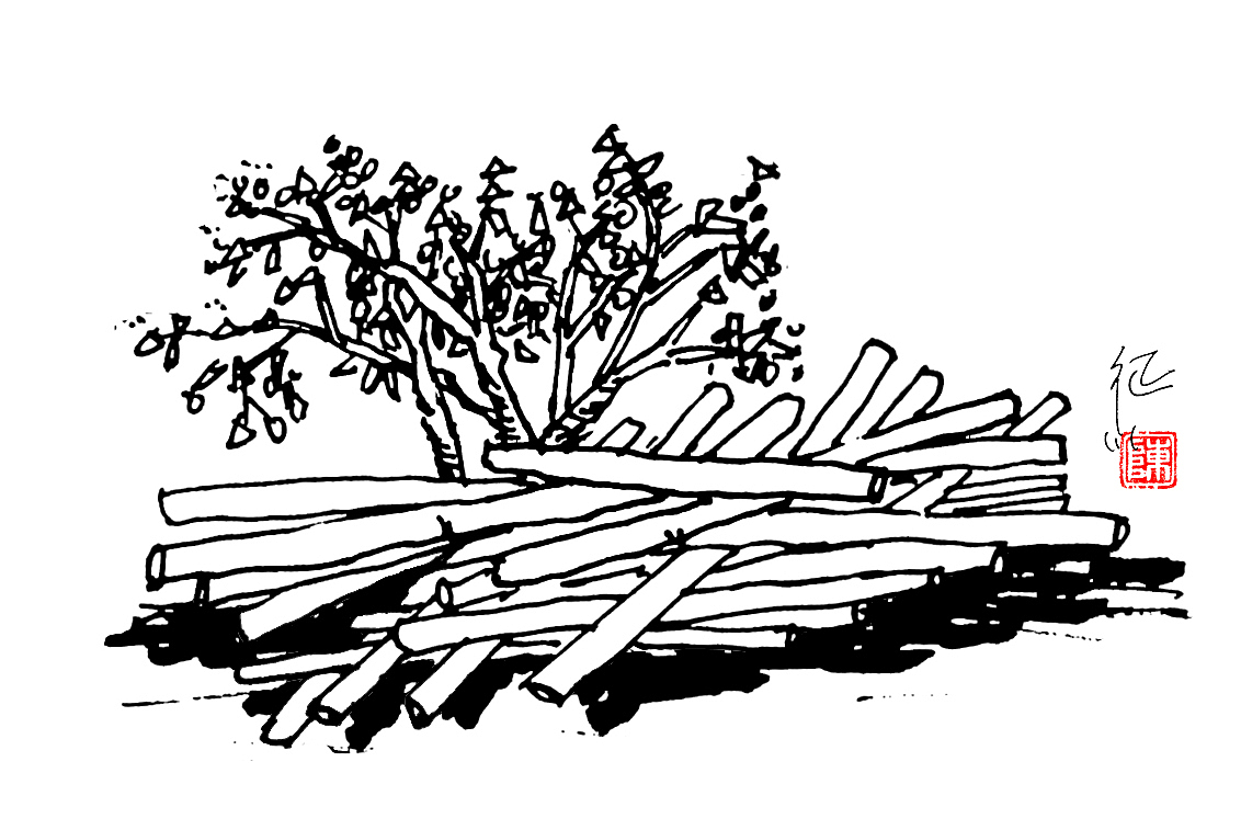 跟着步骤画一堆木头，就是这么简单，5分钟画好（图ZMTkwNjc2OTUy） - 绘画 - 站酷设计师陈红军原创素材 - 站酷ZCOOL