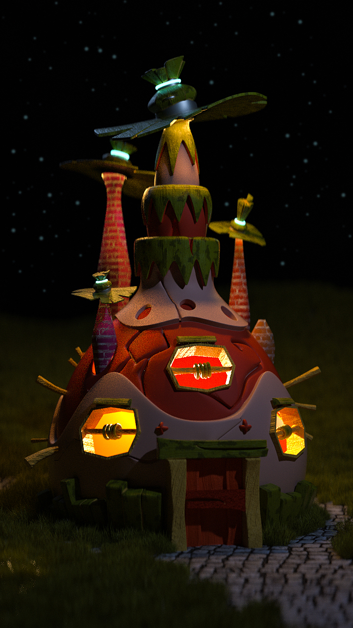 C4D小练习-最近建的可爱小房子（图ZMTY0ODcwMzg4） - 场景 - 站酷设计师AAA建材批发龙哥原创素材 - 站酷ZCOOL