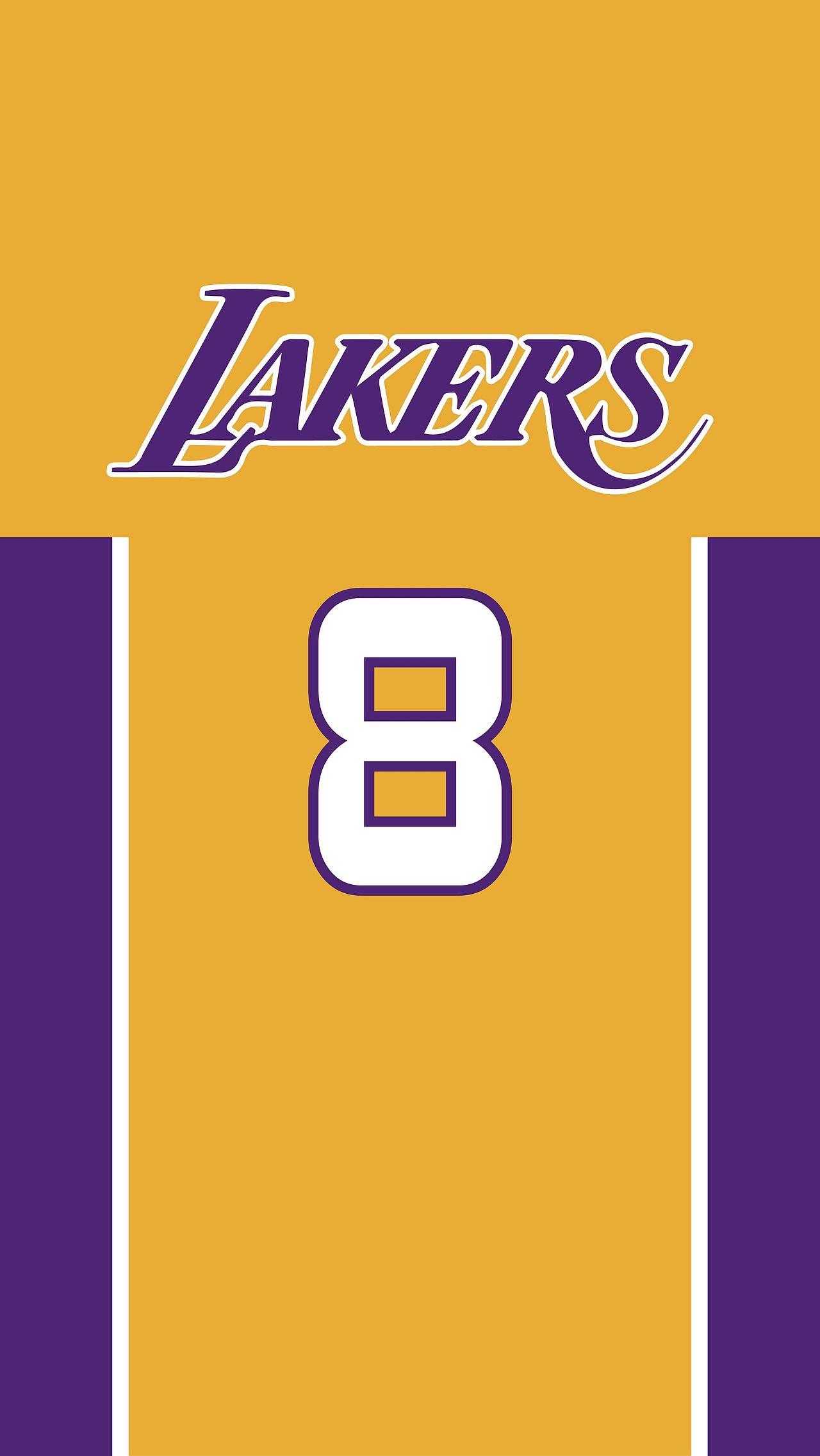 NBA 湖人队 黄色球衣主题 / 手机壁纸 头像