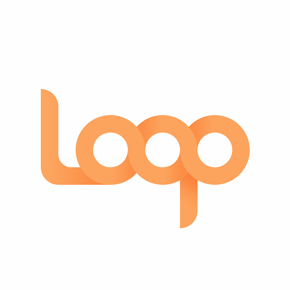 乐跑looplogo设计