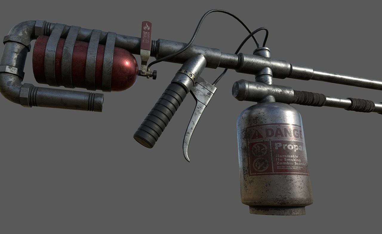 火焰喷射器全流程制作视频02