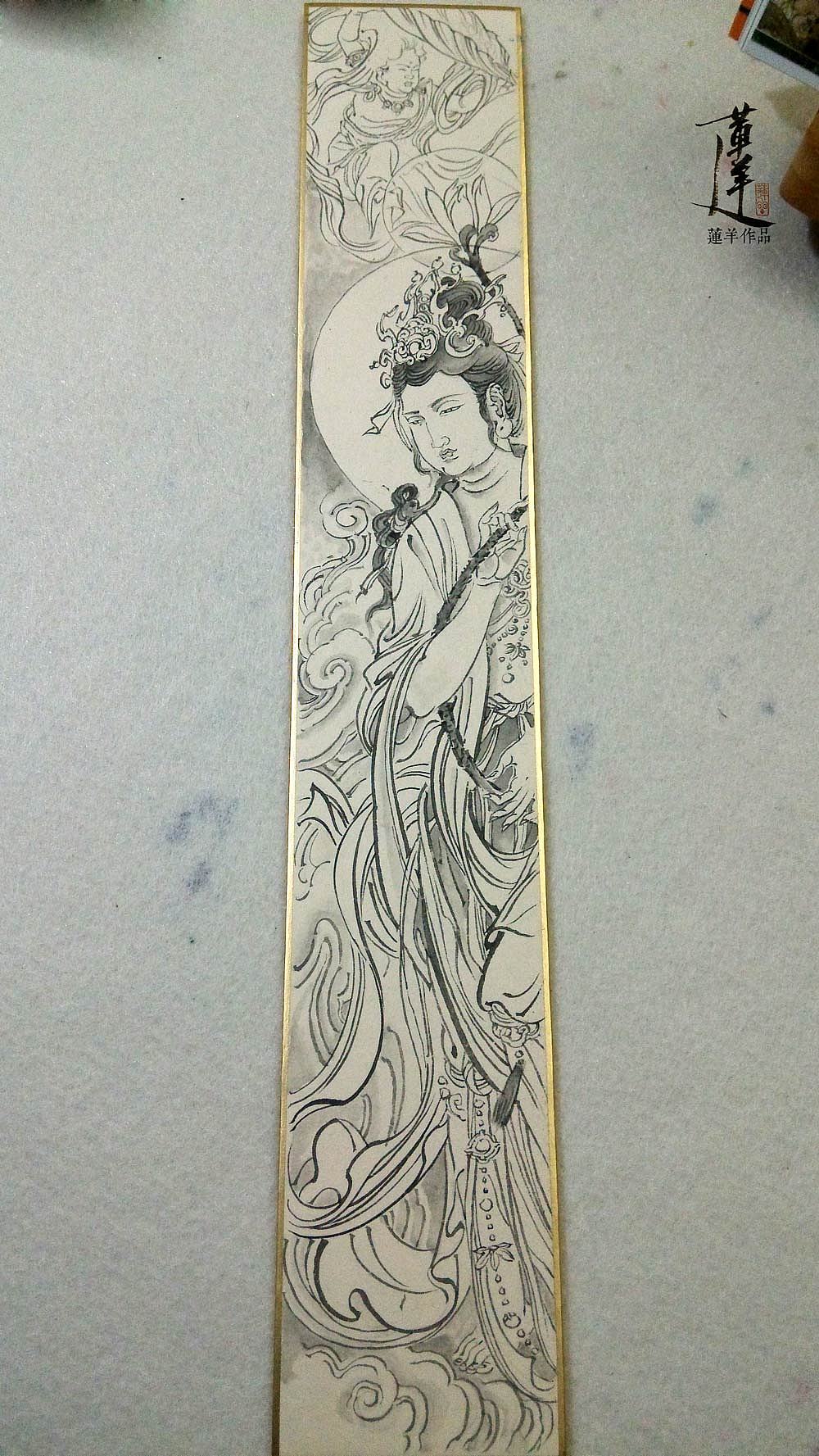 【从CG到手绘】竹笔、岩彩、水墨小实验(图ZMjIwNzg1NTI=) - 绘画 - 站酷设计师莲羊原创素材 - 站酷ZCOOL