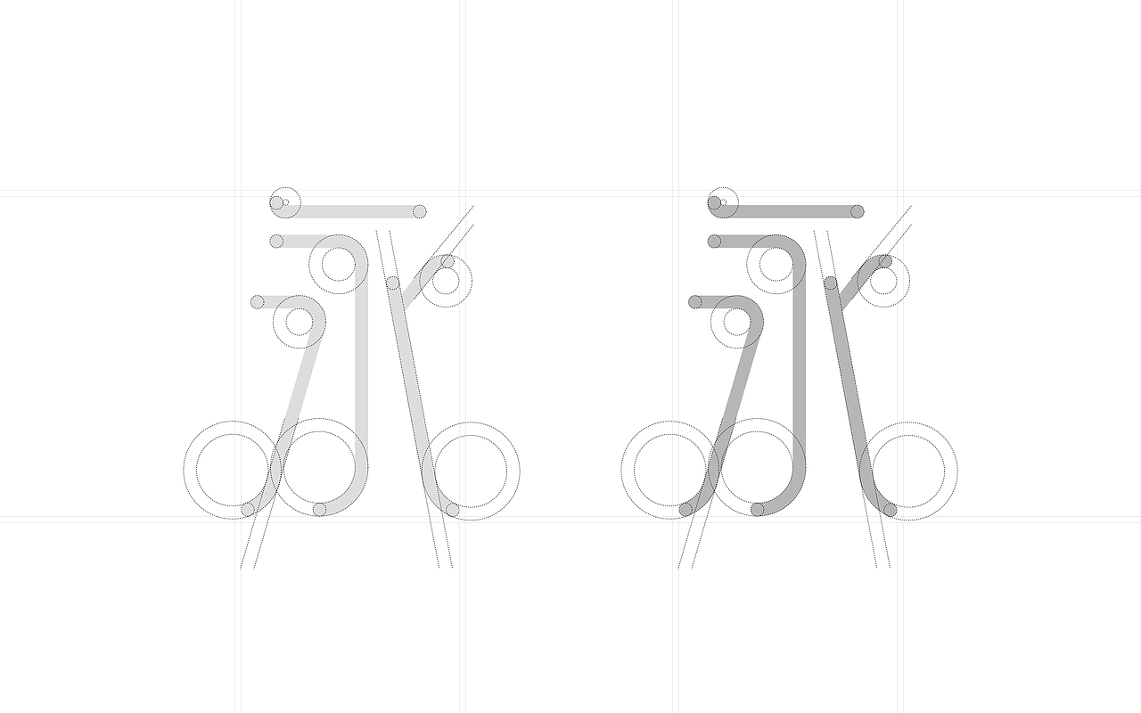 《“国纤体”字库字体设计》（“永”字标准制图稿）