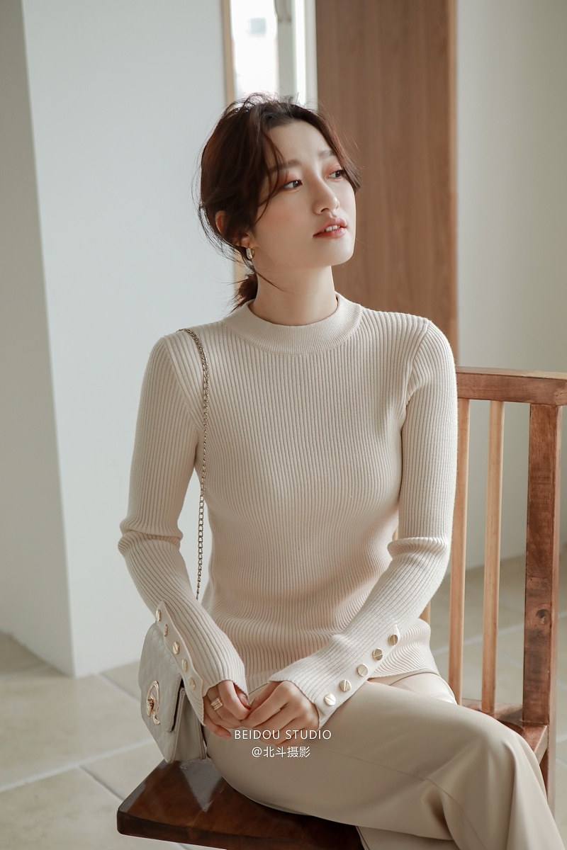 白甜 打底衫拍摄 打底衣拍摄 羊毛衫拍摄