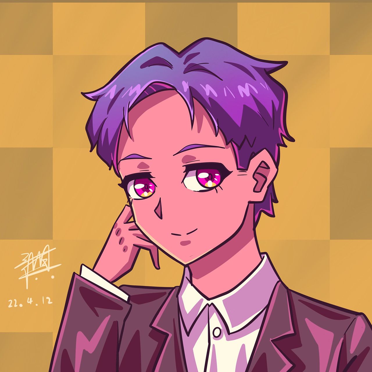 原创头像绘画过程