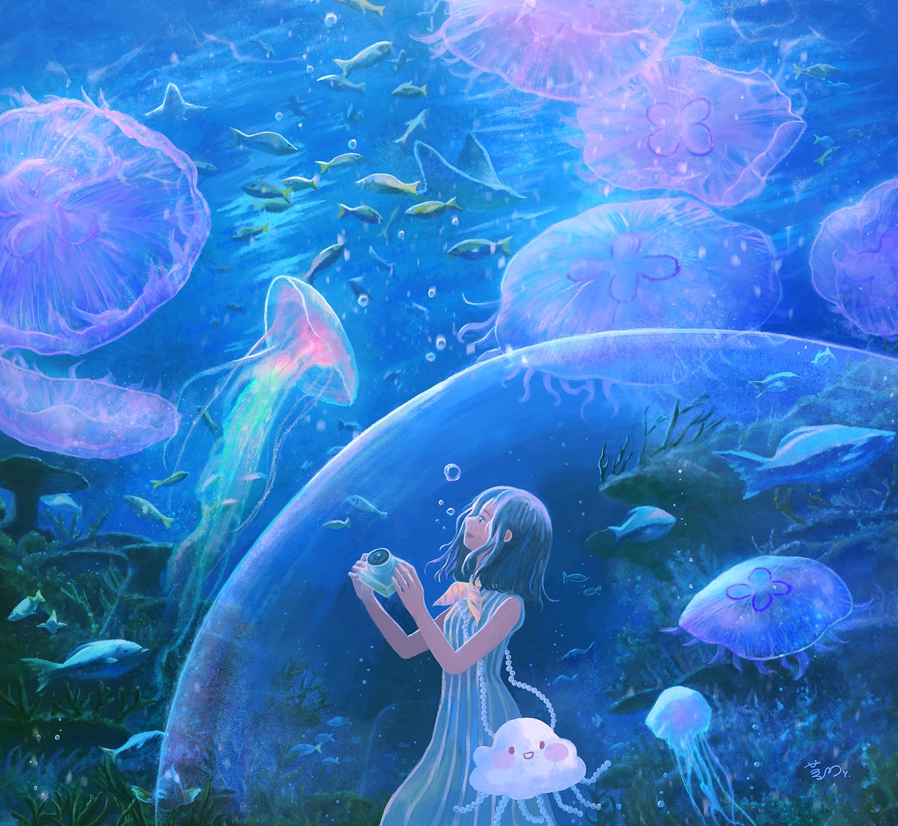 泡泡主题插画合集