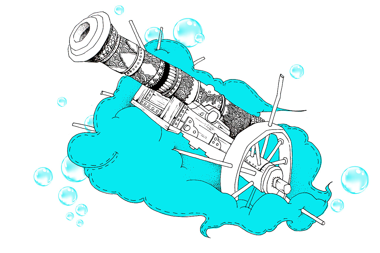 一如既往迷恋的插画形式.