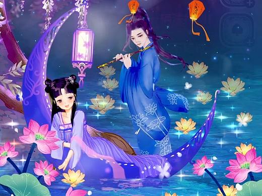 礼物动画之花前月下