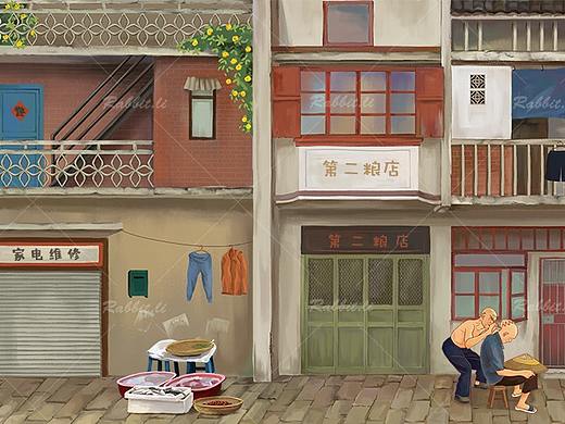 80年代街道