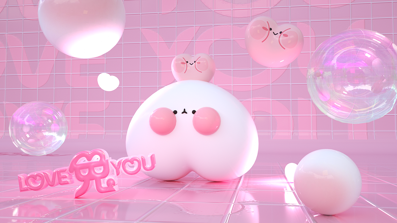 兔年IP美陈-团团