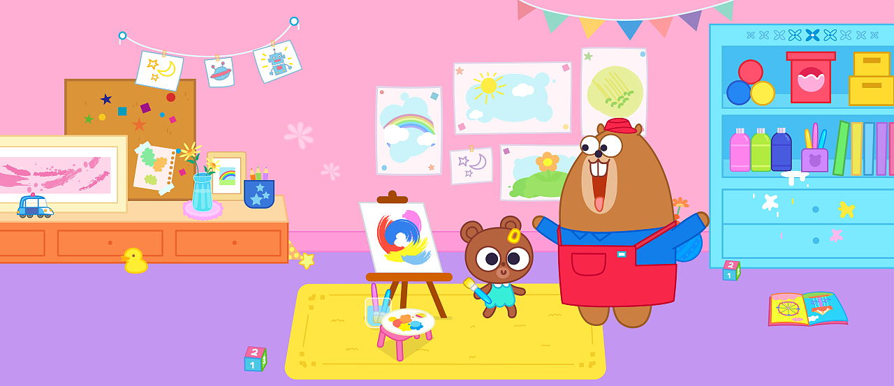 幼儿园美术室内