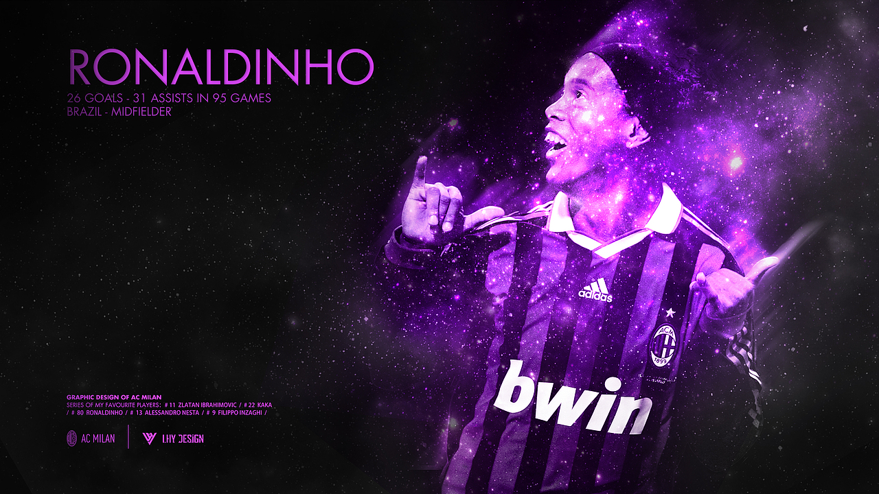 ac米兰经典球星壁纸卡卡伊布小罗因扎吉内斯塔