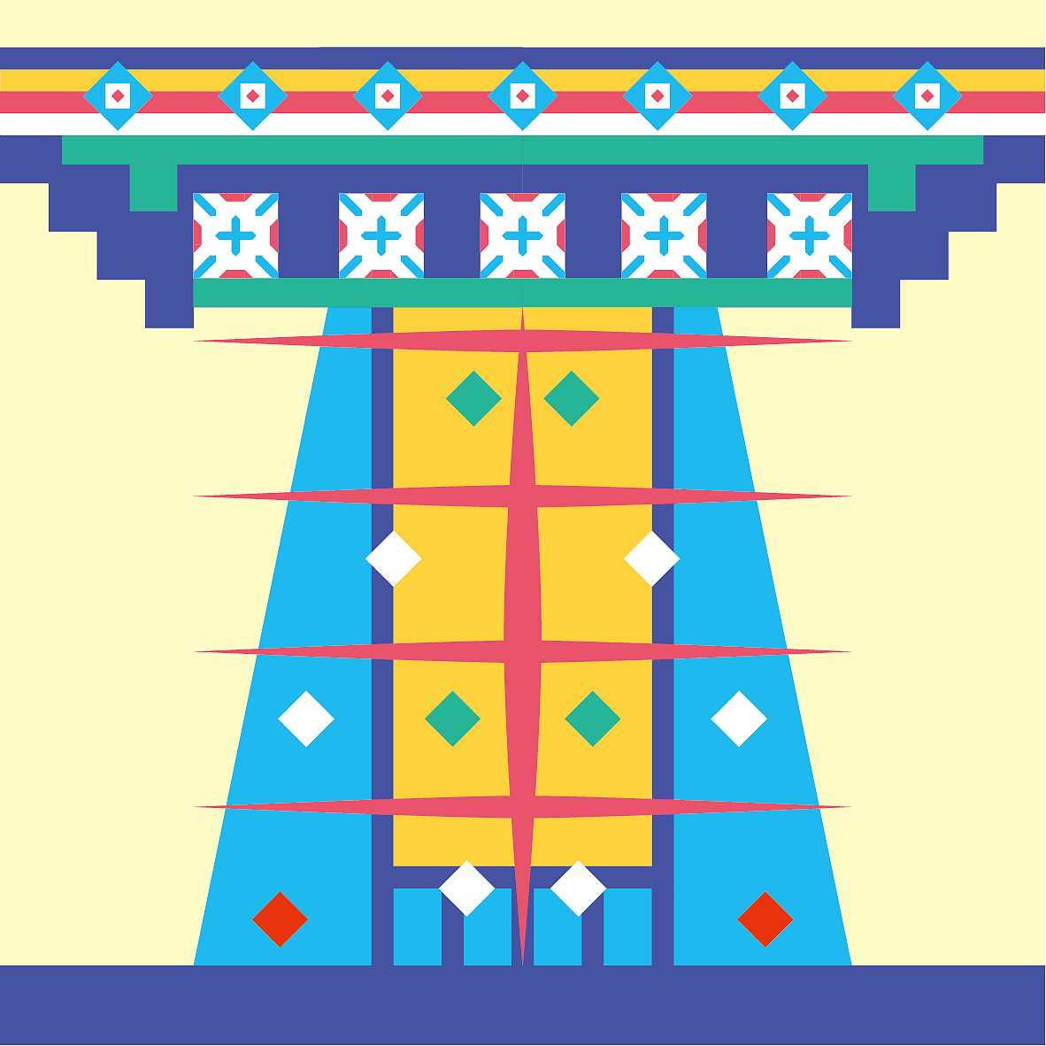 布达拉宫 X SIA《生息》（图ZMjgxNTI3Mzcy） - 商业插画 - 站酷设计师一米九插画原创素材 - 站酷ZCOOL