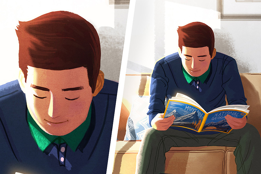 心的旅程，父亲节小记（图ZNTE2OTcwMzI=） - 商业插画 - 站酷设计师zerohole原创素材 - 站酷ZCOOL