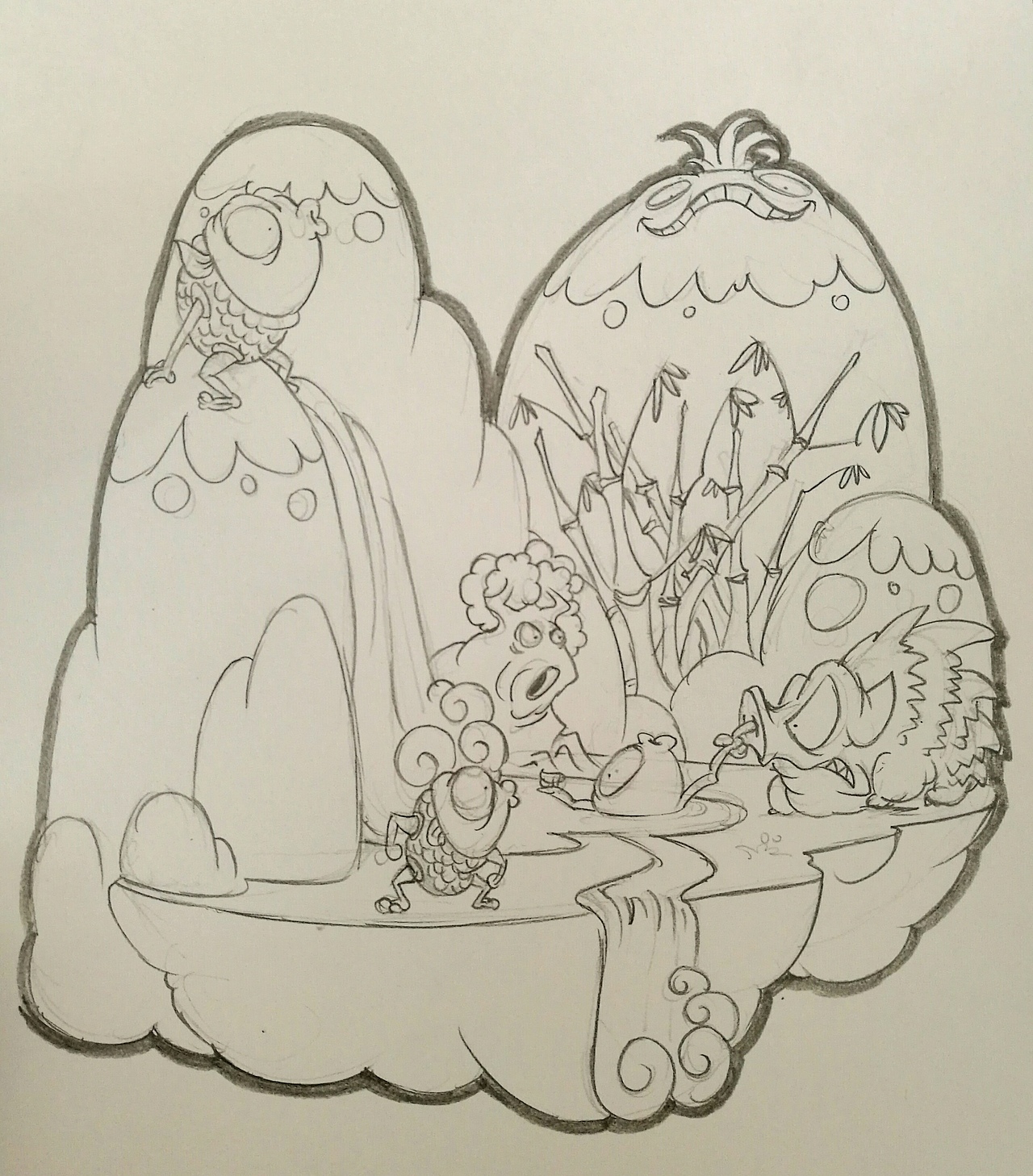 闲话山海经（四）（图ZNjY2Mzg0MDg=） - 概念设定 - 站酷设计师二十八亩田原创素材 - 站酷ZCOOL