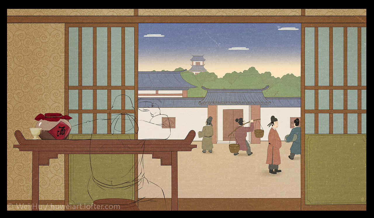 2015-2016年动画短片<小小白话>人物设计(部分)