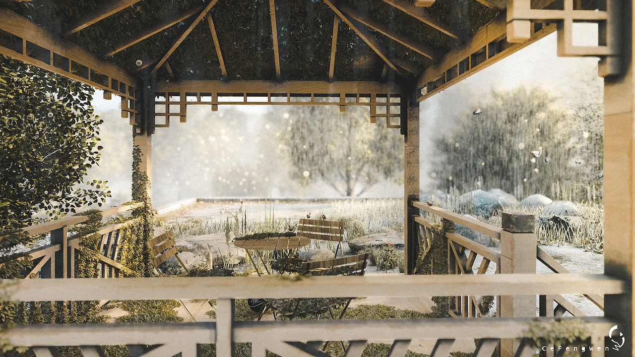 《雨林小屋》（图ZMjQxNDg0MTAw） - 场景 - 站酷设计师侧疯文原创素材 - 站酷ZCOOL