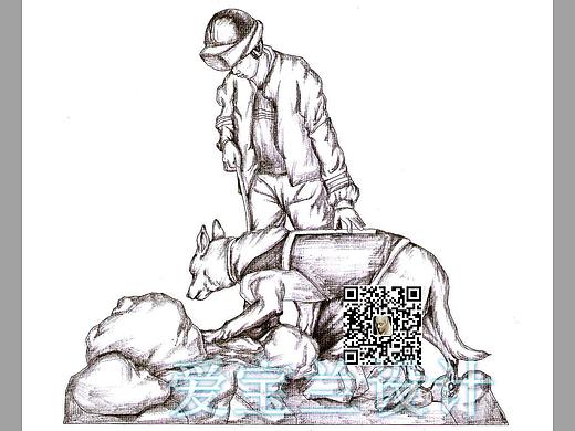分享几个雕塑手绘稿，欢迎指教！