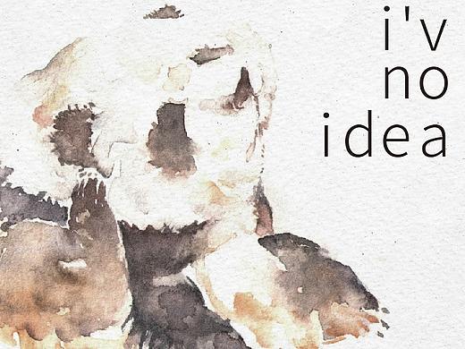 i&#39;v no idea 水彩插图不收官