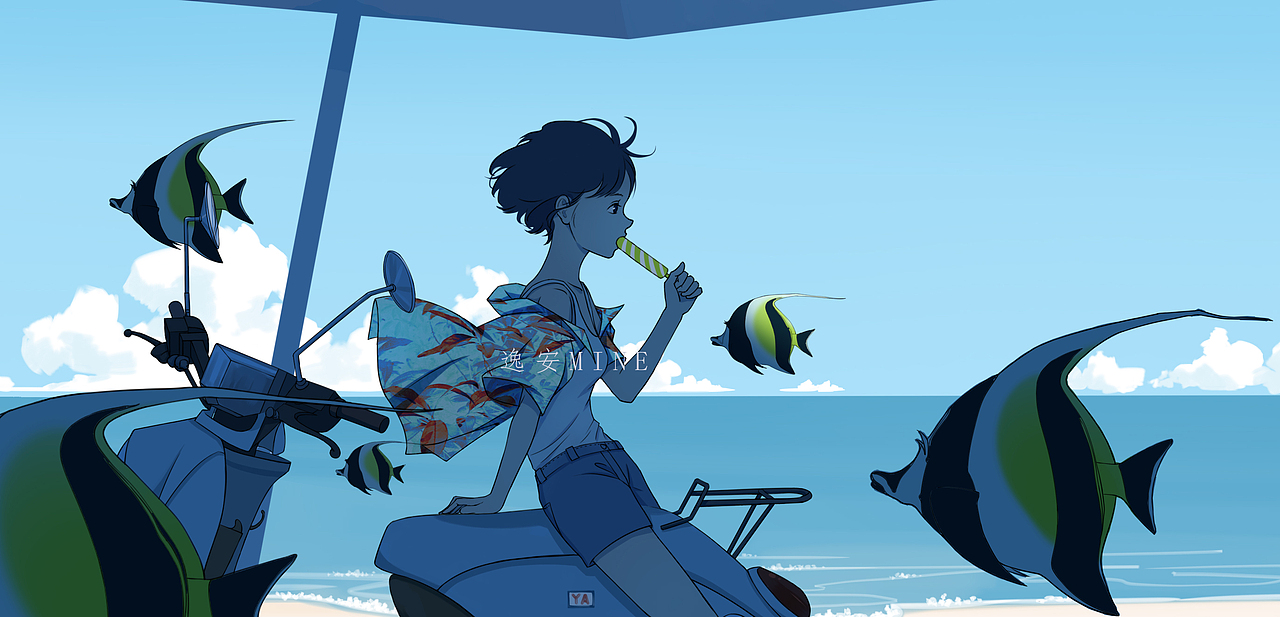 夏日（图ZMTYyNjgwNDEy） - 创作习作 - 站酷设计师一傾原创素材 - 站酷ZCOOL