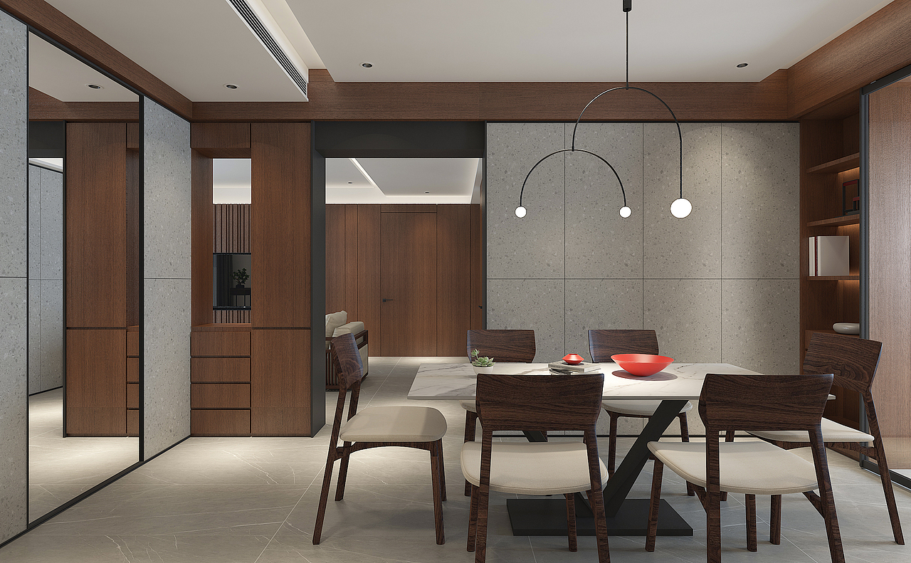 餐厅 | Mulan公寓,大小空间设计研究室
