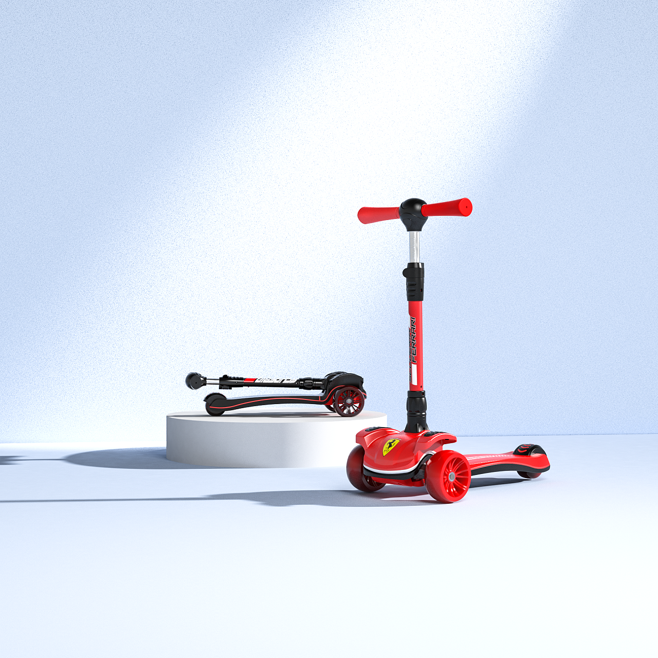 法拉利滑板车渲染|工业/产品|玩具|最爱的暴力熊 - 原创作品 - 站酷