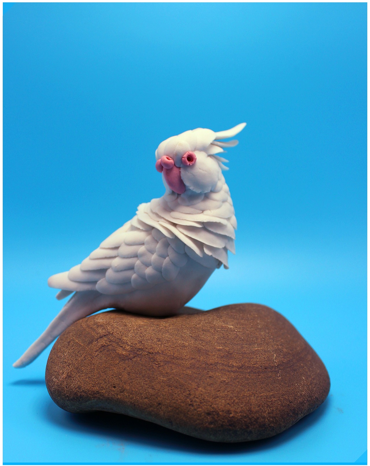 鹦鹉陶瓷鸟动物鸟纯手工艺术雕塑家居装饰摆件软装设计