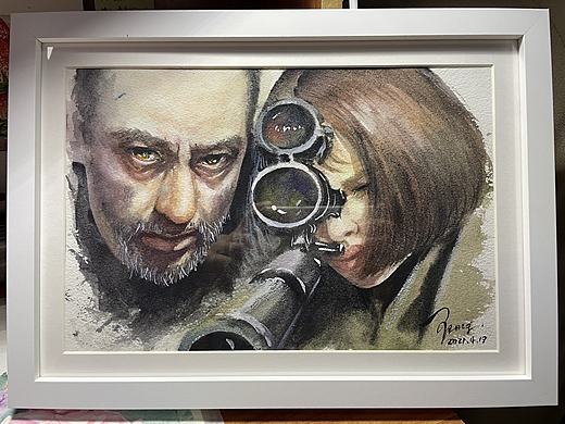 这个杀手不太冷 水彩