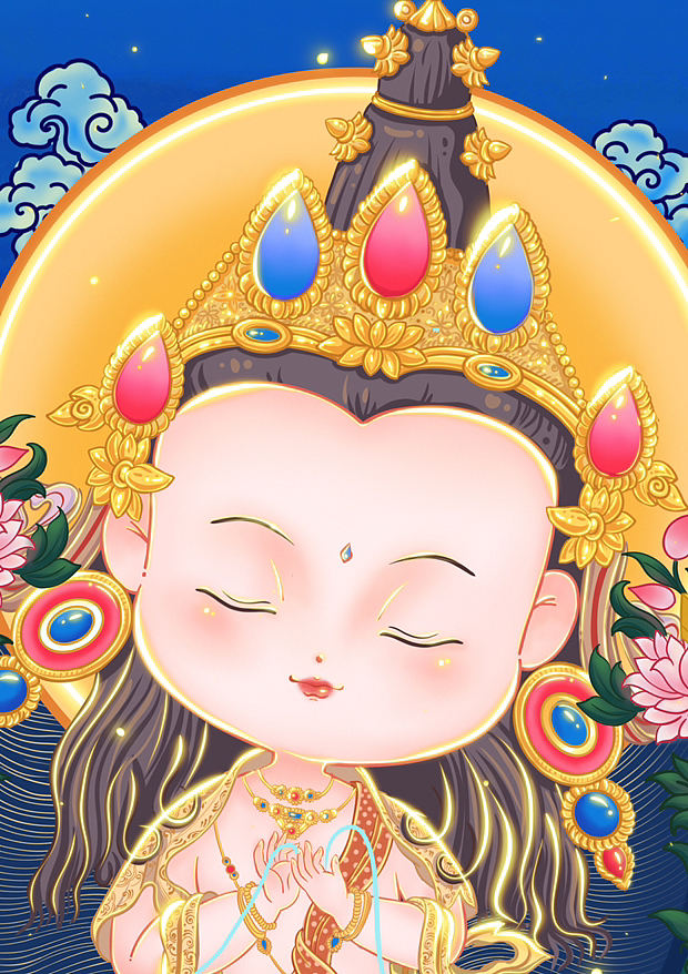 祈愿文殊菩萨赐予无上的般若智慧圆满如意,平安吉祥!