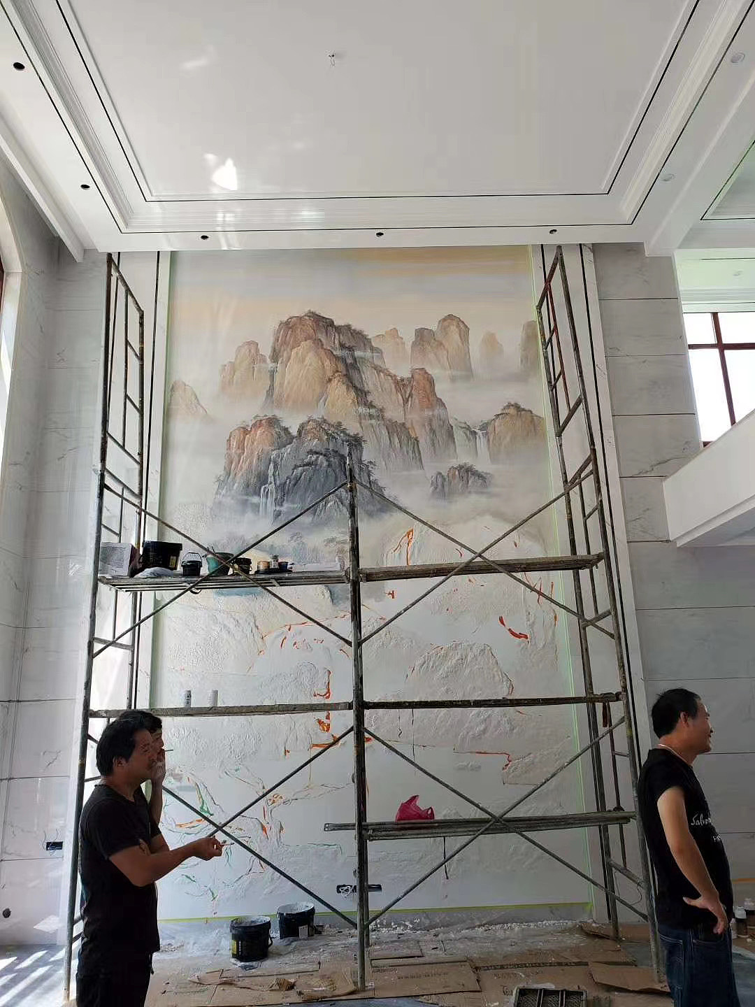 浮雕画 浮雕立体画墙绘壁画浮雕立体画