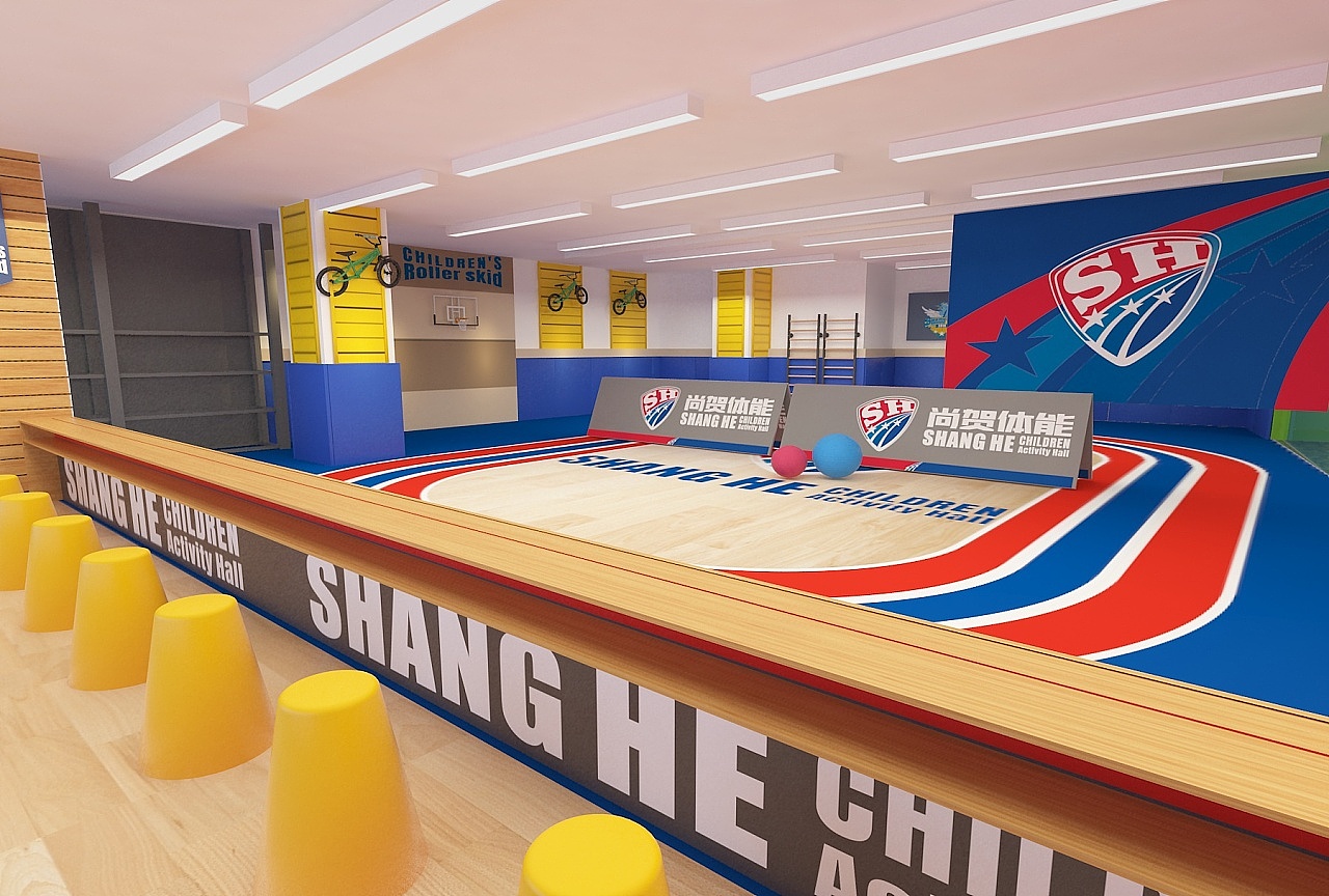 儿童体育训练空间设计|少儿摔跤室设计