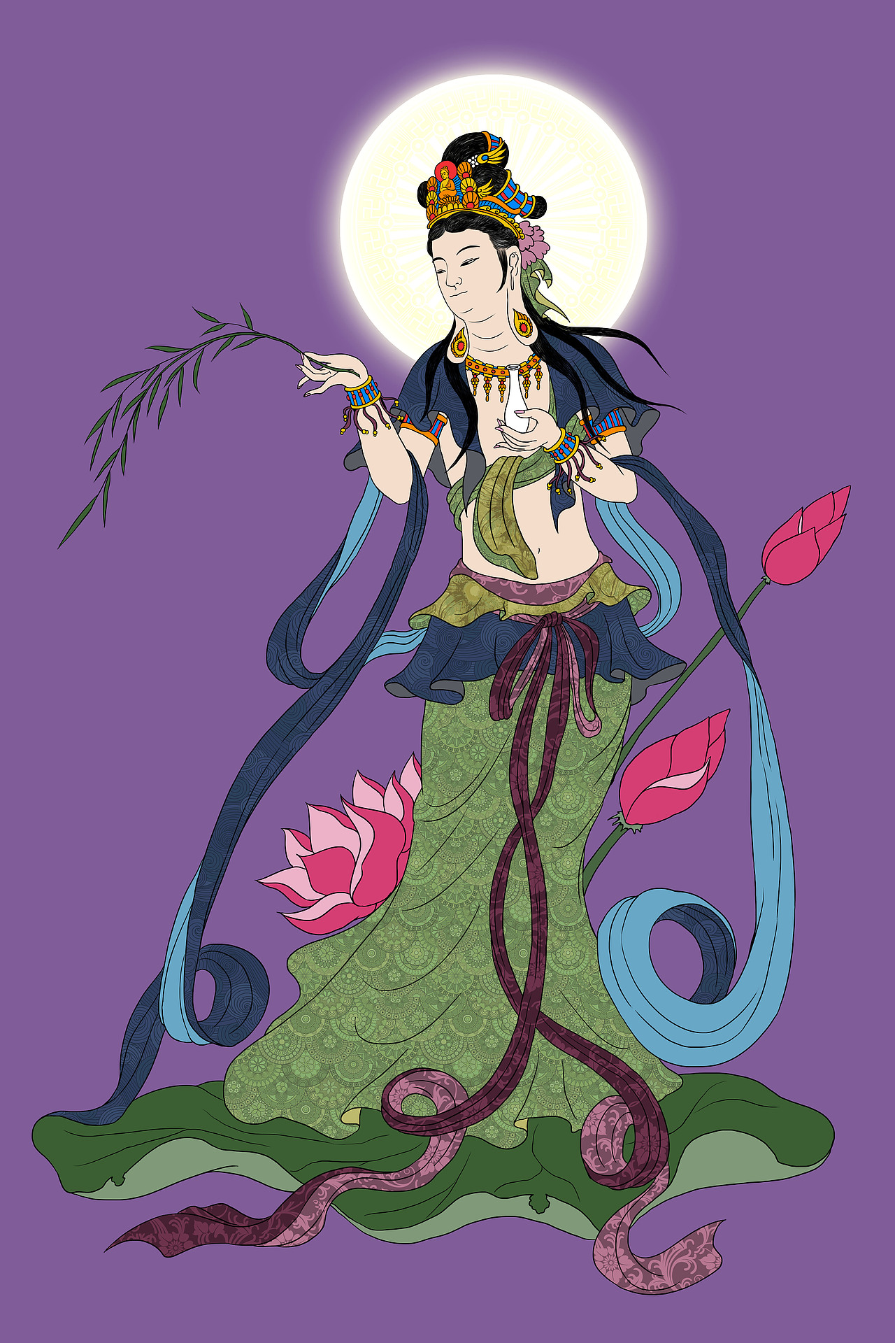 三十三观音洒水观音