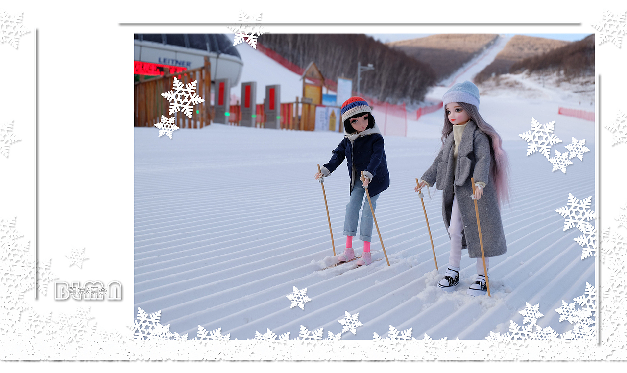 “刚才摔了一跤,感觉滑不下山了,决定用走的...”