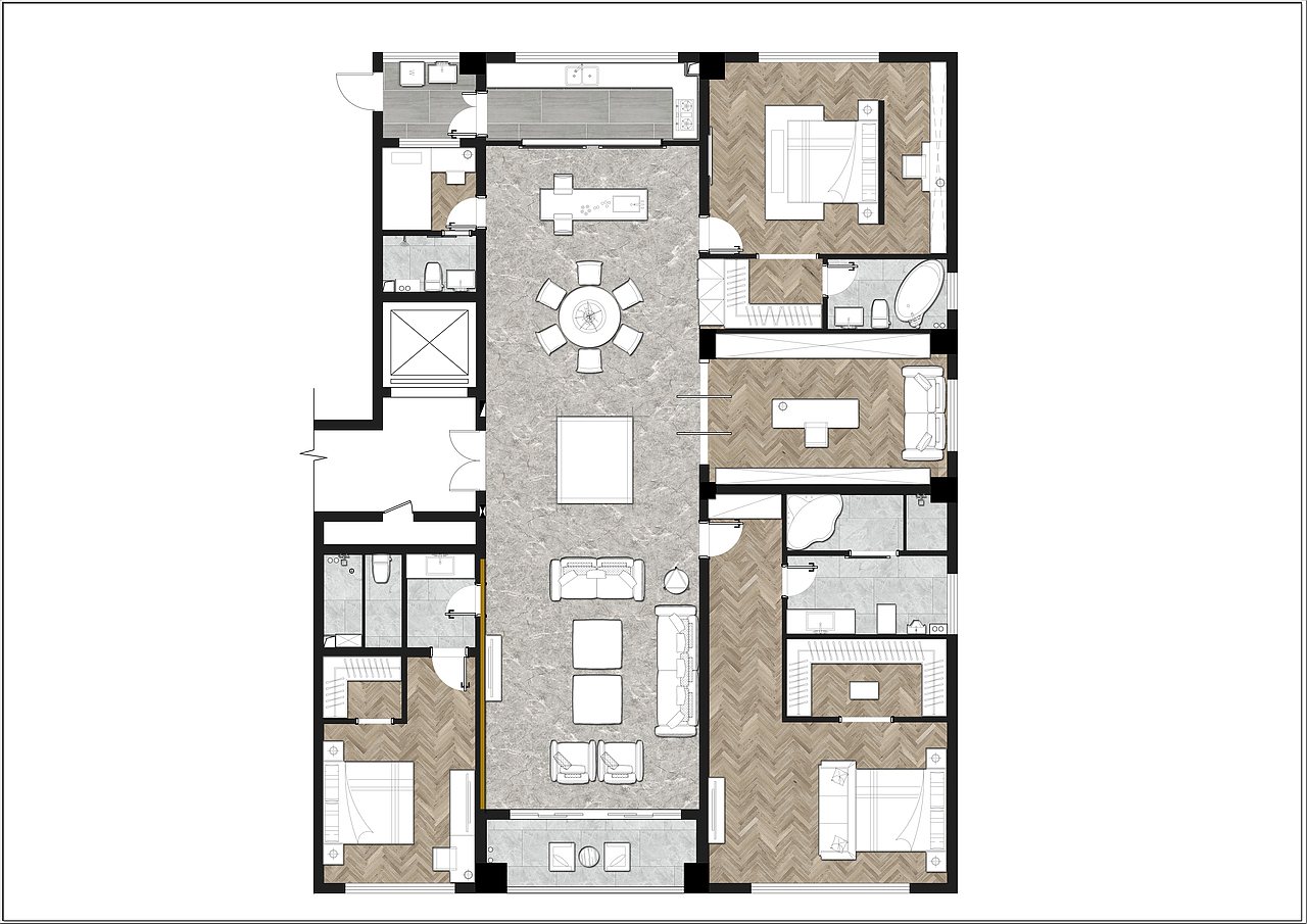 400㎡大平层方案设计