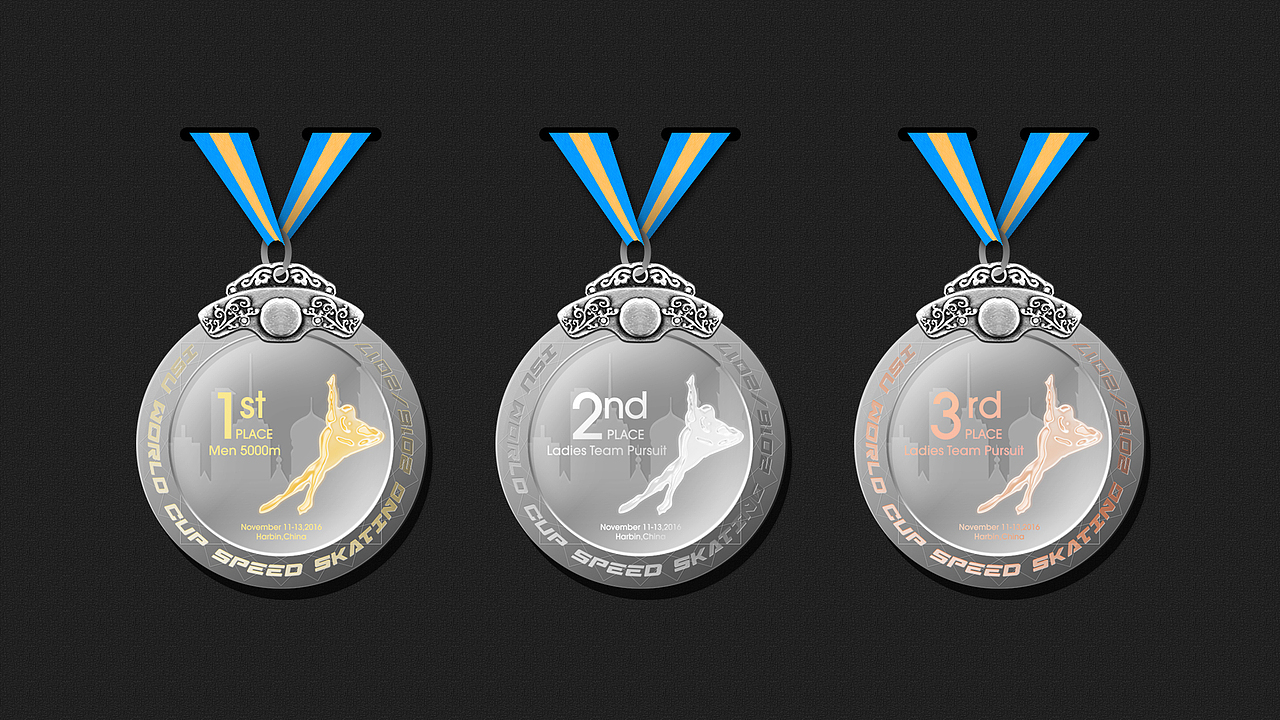 哈尔滨短道速滑奖牌