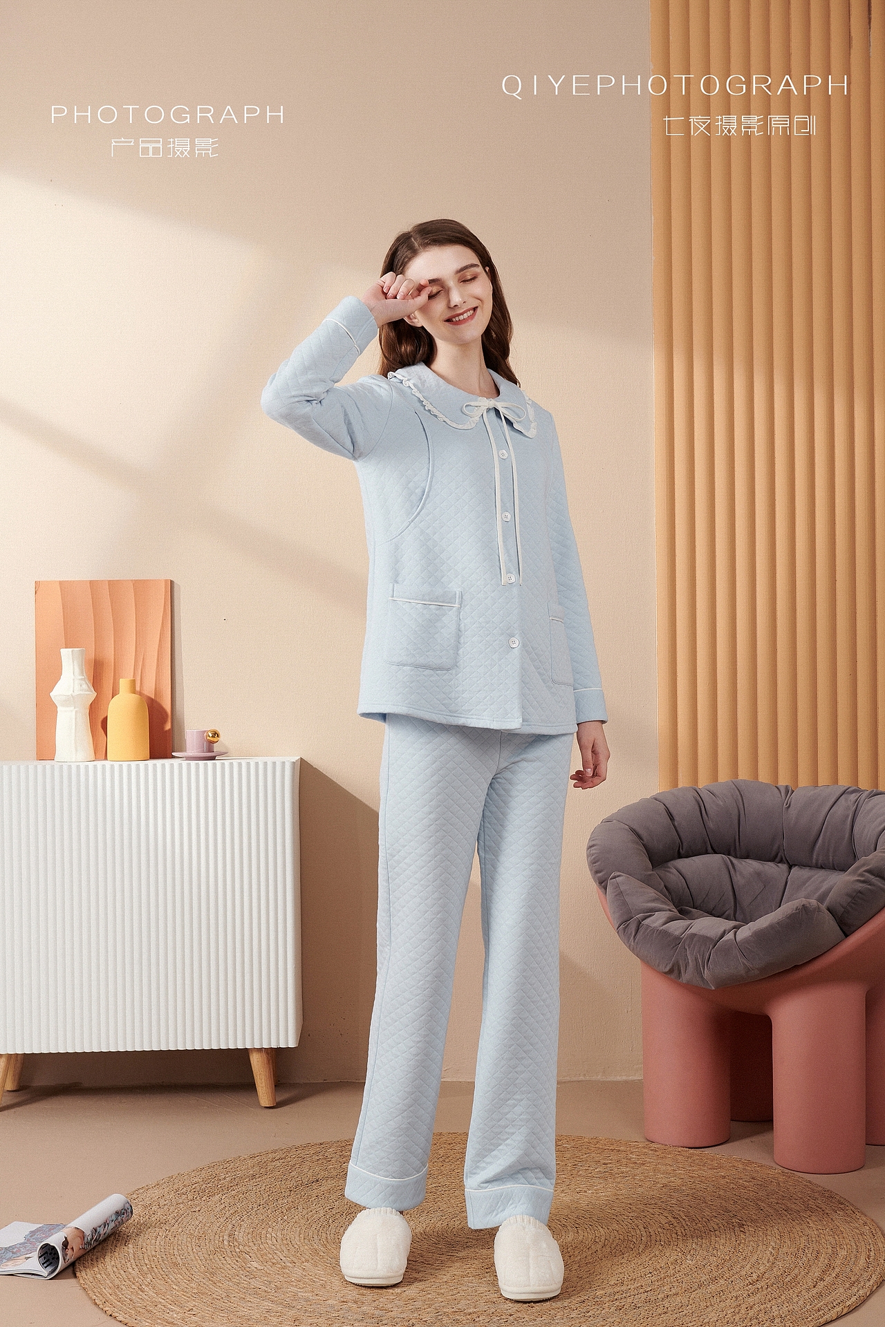 月子服拍摄,睡衣拍摄 外模女模摄影 人像摄影