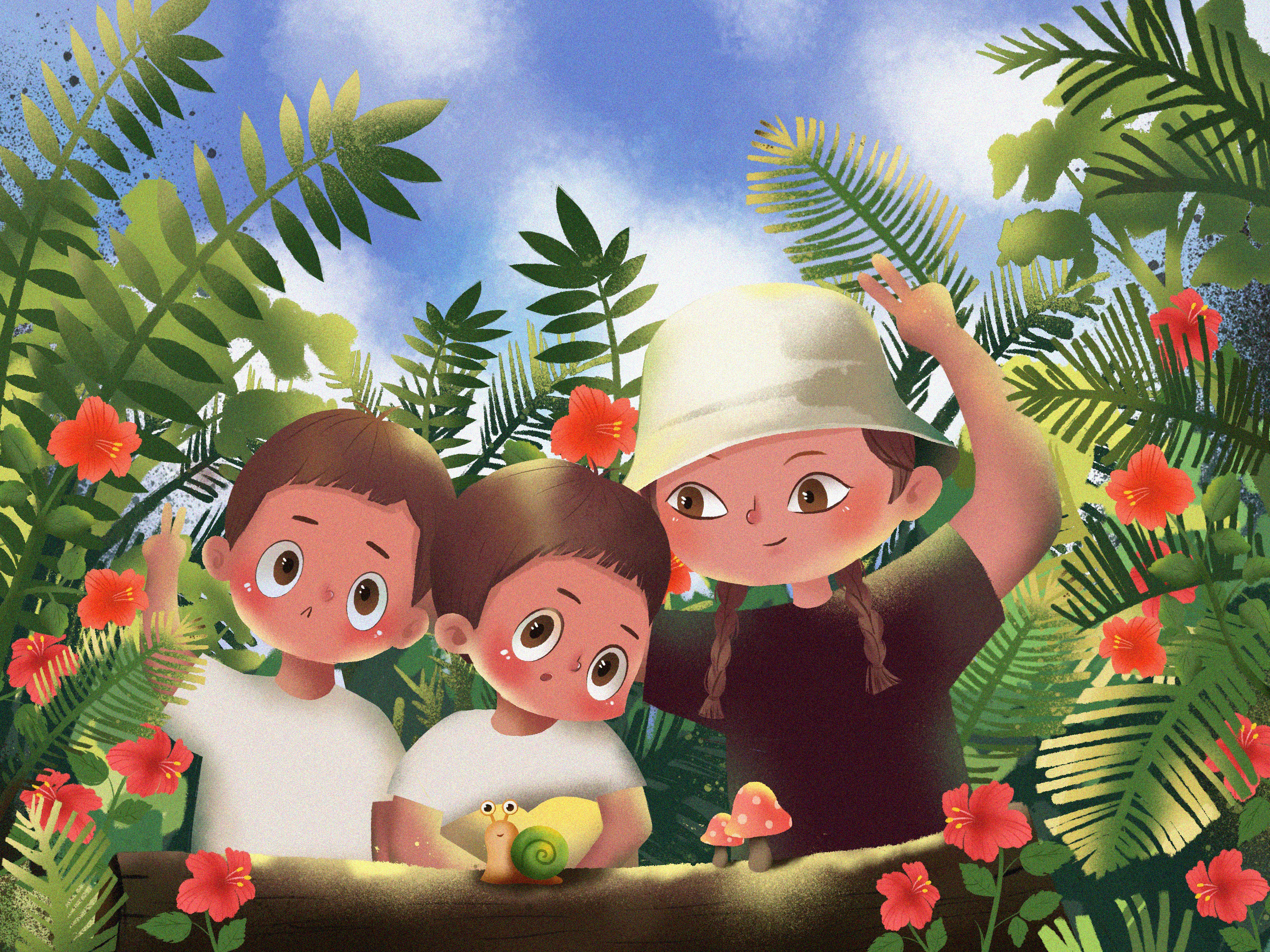 夏日|插画|儿童插画|julyzhong - 原创作品 - 站酷 (zcool)