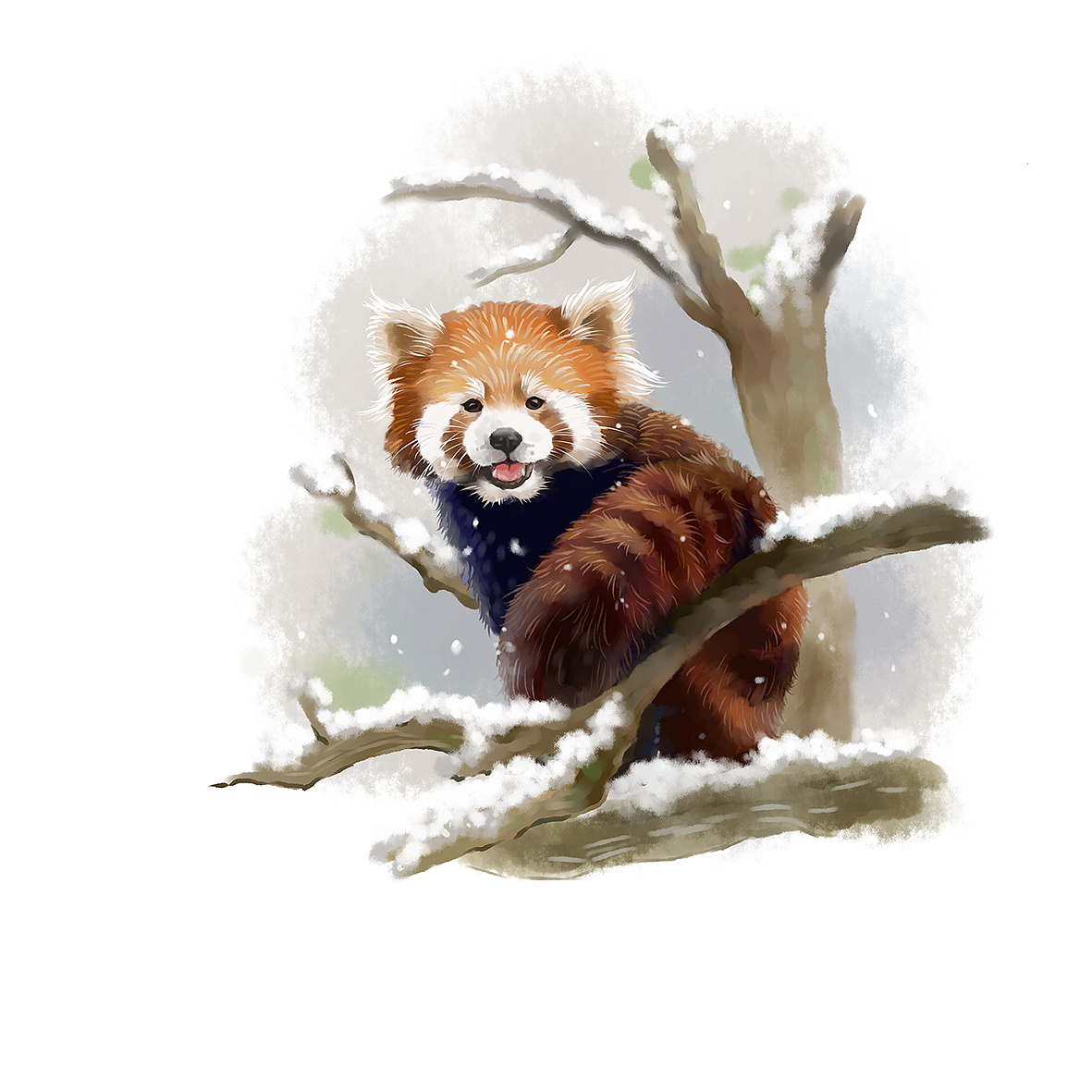 小熊猫|插画|商业插画|潜水宝宝鱼 - 原创作品 - 站酷 (zcool)