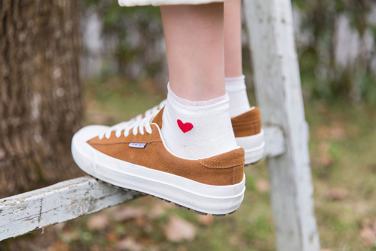 2019春夏女袜船袜袜子短袜爱心袜白袜子日系ins民宿