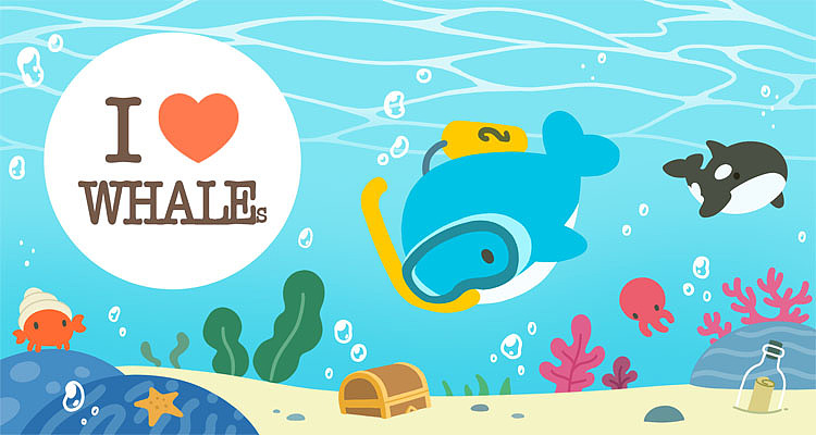 夏日鲸鱼2 | 表情包（图ZMjIxNDIwNTYw） - 网络表情 - 站酷设计师土星浮游原创素材 - 站酷ZCOOL