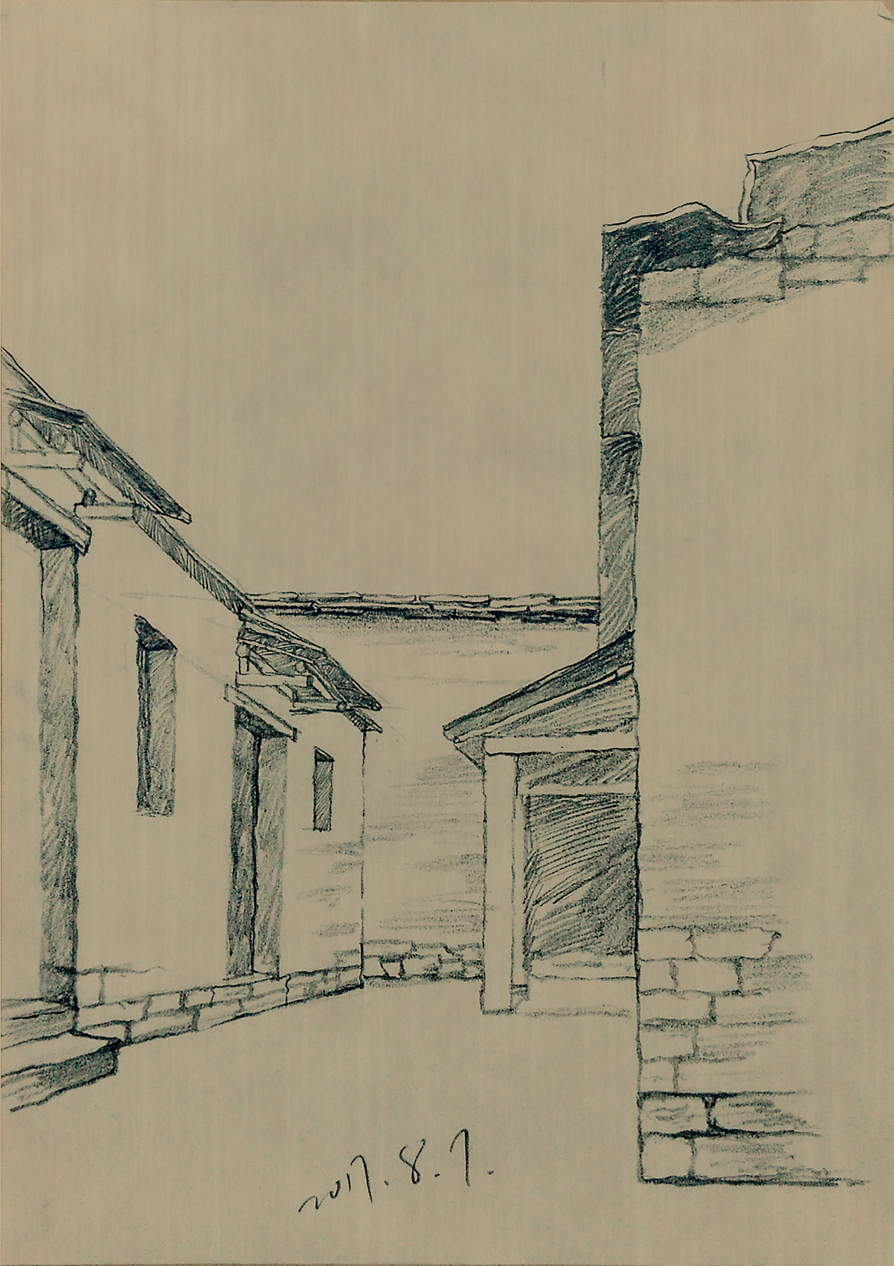 邢台古村落速写写生