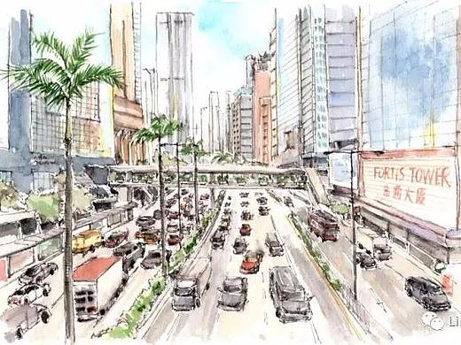 流光溢彩之旅—我的香港插画游记