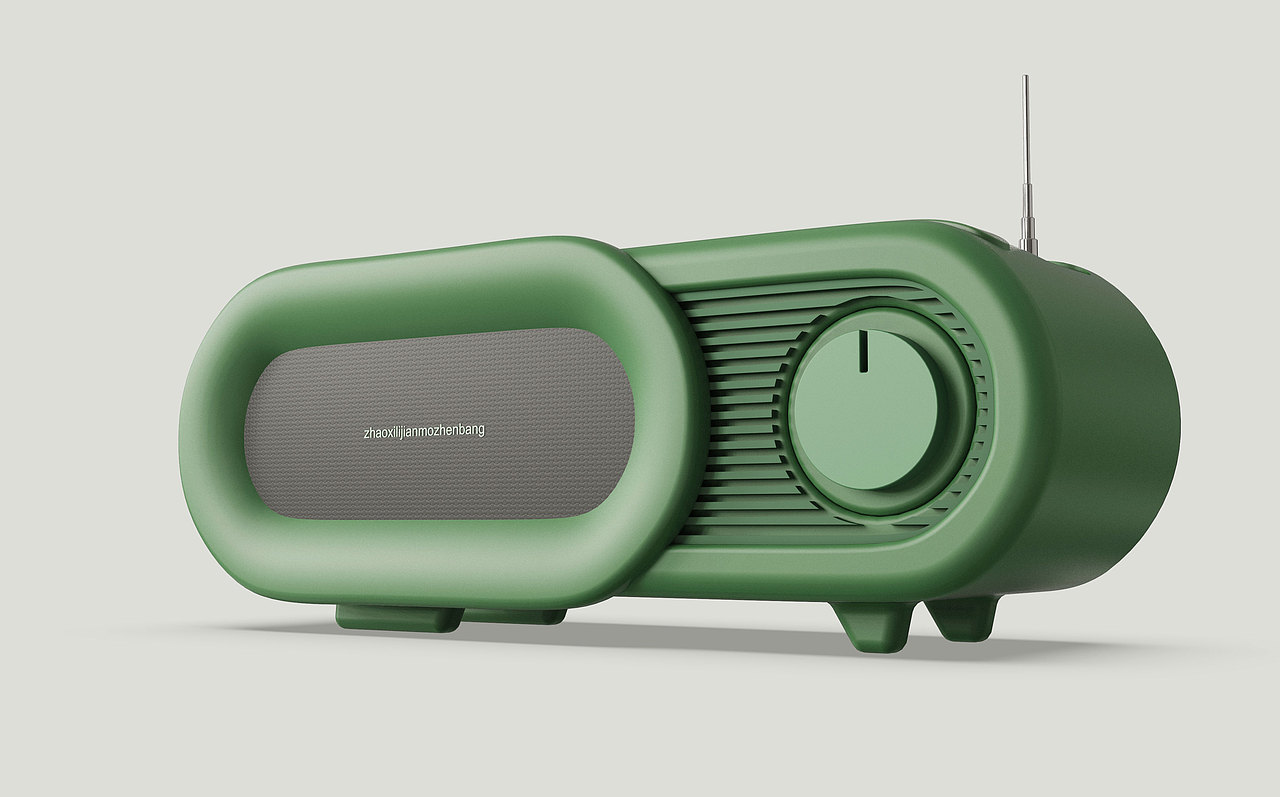 一组好看的收音机建模渲染练习（五）（图ZMjYwNDg5MTM2） - 生活用品 - 站酷设计师朝西里设计学院原创素材 - 站酷ZCOOL