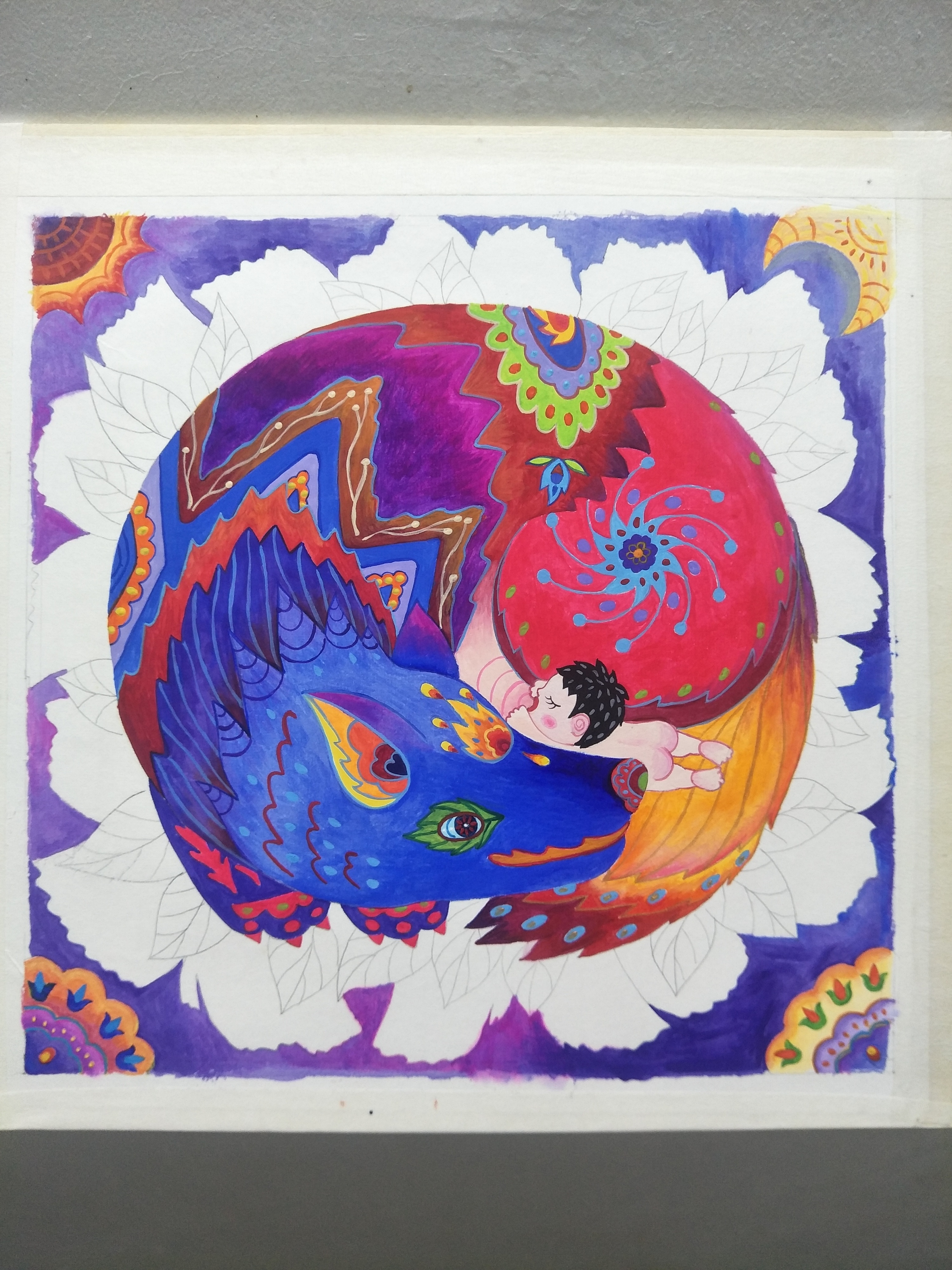 农民画之瑶族始祖