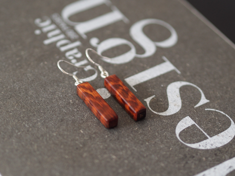 王的手艺蛇纹木耳坠